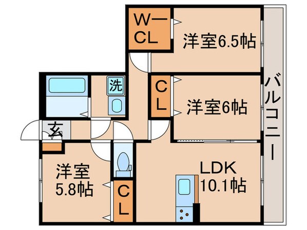 ファンファ－レ新宿の物件間取画像